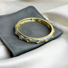 Handcrafted Jewelled Crystal Enamel Bangle