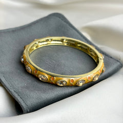 Handcrafted Jewelled Crystal Enamel Bangle