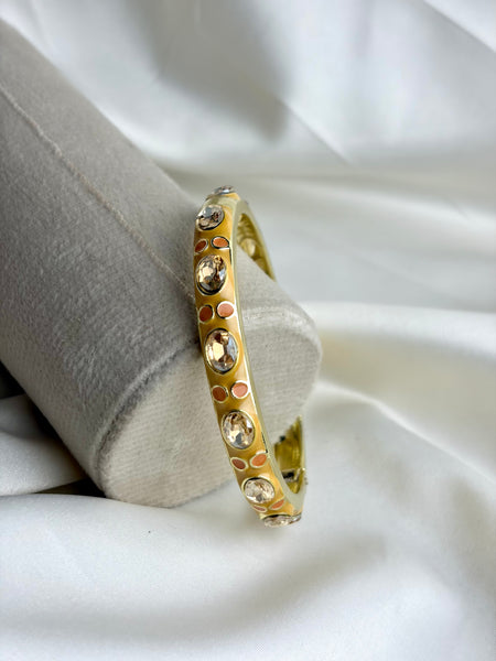 Handcrafted Jewelled Crystal Enamel Bangle