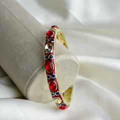 Handcrafted Jewelled Crystal Enamel Bangle