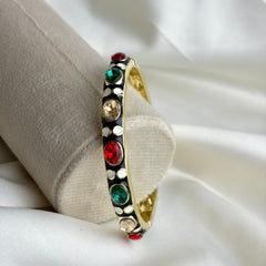 Handcrafted Jewelled Crystal Enamel Bangle