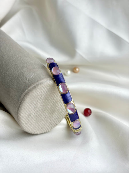 Handcrafted Cabochon Enamel Bangle