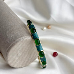 Handcrafted Cabochon Enamel Bangle