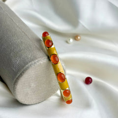 Handcrafted Cabochon Enamel Bangle