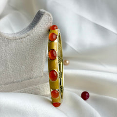 Handcrafted Cabochon Enamel Bangle