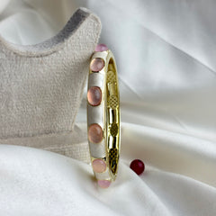 Handcrafted Cabochon Enamel Bangle