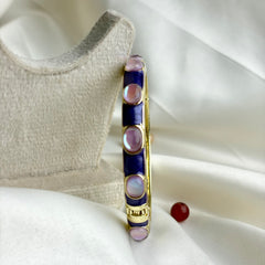 Handcrafted Cabochon Enamel Bangle