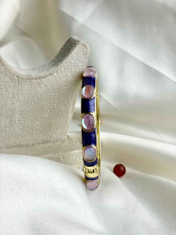 Handcrafted Cabochon Enamel Bangle
