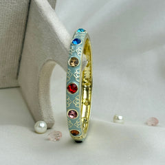 Handcrafted Multicolour Crystal Enamel Bangle