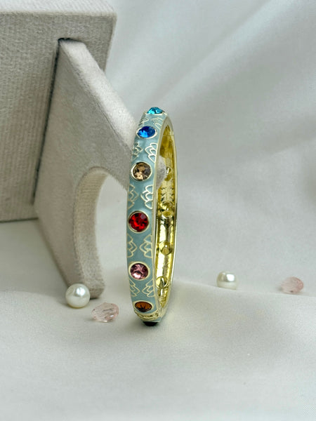 Handcrafted Multicolour Crystal Enamel Bangle