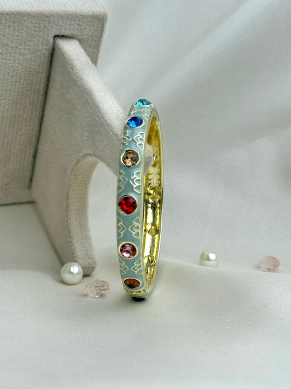 Handcrafted Multicolour Crystal Enamel Bangle