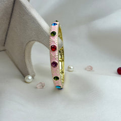 Handcrafted Multicolour Crystal Enamel Bangle