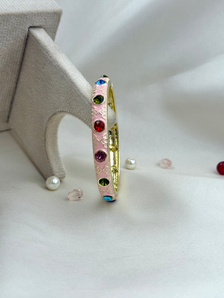 Handcrafted Multicolour Crystal Enamel Bangle
