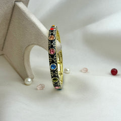 Handcrafted Multicolour Crystal Enamel Bangle