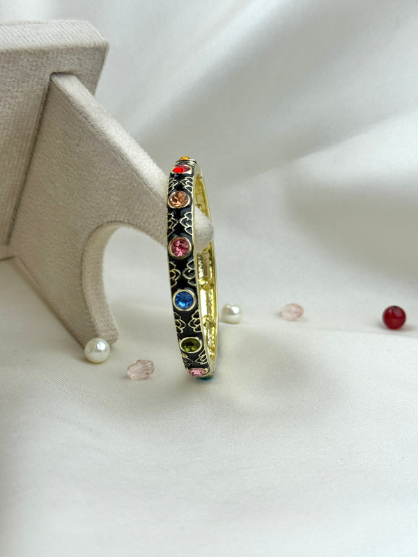 Handcrafted Multicolour Crystal Enamel Bangle