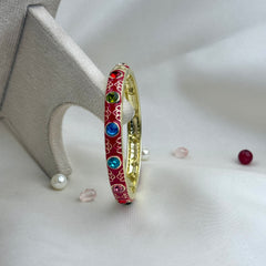 Handcrafted Multicolour Crystal Enamel Bangle