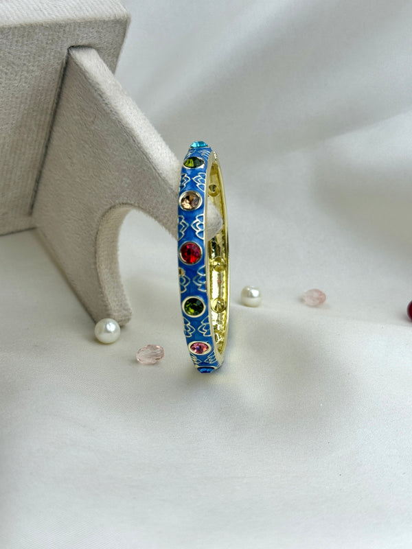 Handcrafted Multicolour Crystal Enamel Bangle