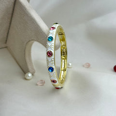 Handcrafted Multicolour Crystal Enamel Bangle