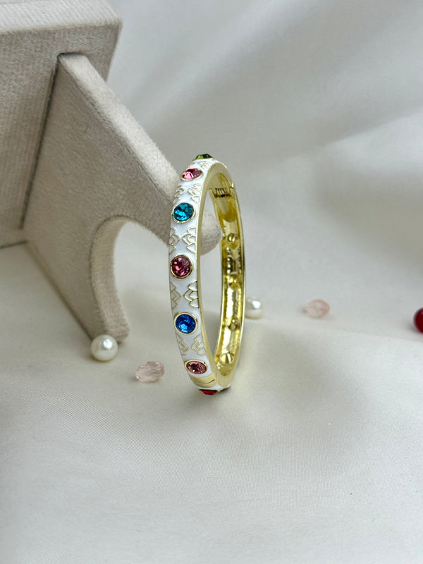 Handcrafted Multicolour Crystal Enamel Bangle