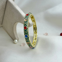 Handcrafted Multicolour Crystal Enamel Bangle