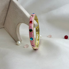 Handcrafted Multicolour Crystal Enamel Bangle