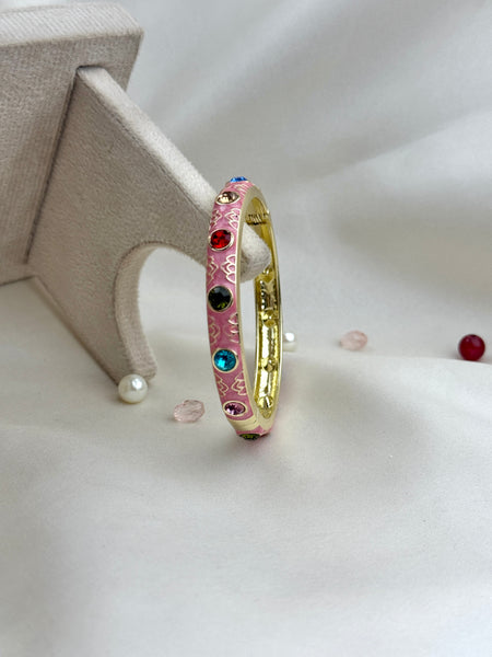 Handcrafted Multicolour Crystal Enamel Bangle