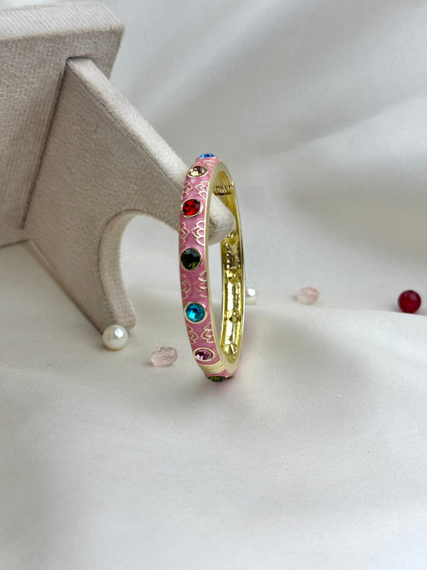 Handcrafted Multicolour Crystal Enamel Bangle