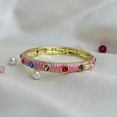 Handcrafted Multicolour Crystal Enamel Bangle