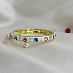 Handcrafted Multicolour Crystal Enamel Bangle