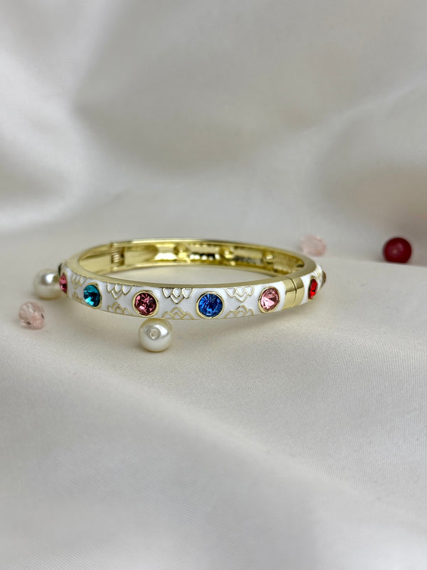 Handcrafted Multicolour Crystal Enamel Bangle