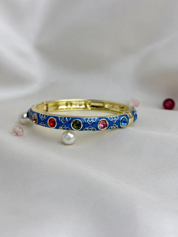 Handcrafted Multicolour Crystal Enamel Bangle