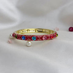 Handcrafted Multicolour Crystal Enamel Bangle
