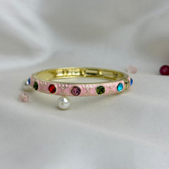 Handcrafted Multicolour Crystal Enamel Bangle