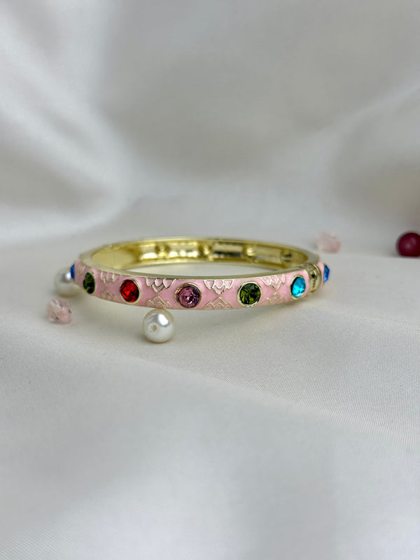Handcrafted Multicolour Crystal Enamel Bangle