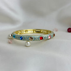 Handcrafted Multicolour Crystal Enamel Bangle