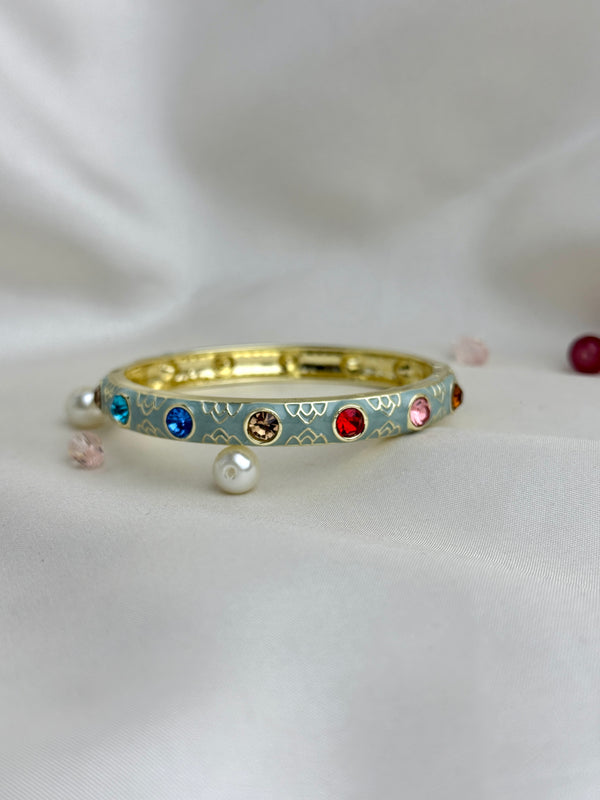 Handcrafted Multicolour Crystal Enamel Bangle
