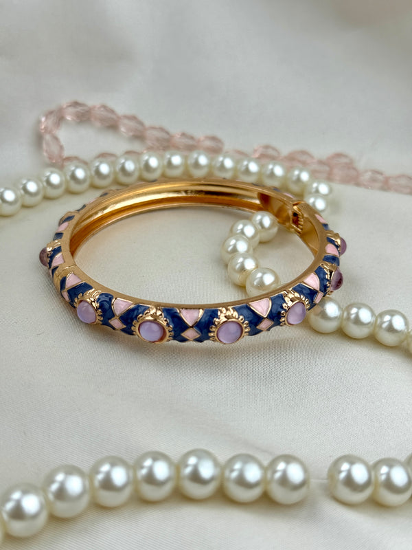 Handcrafted Mosaic Enamel Cabochon Bangle