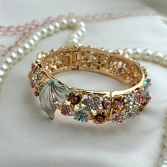 Handcrafted Floral Butterfly Bangle
