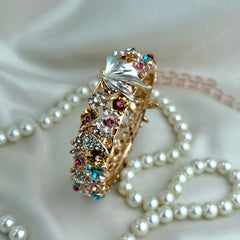 Handcrafted Floral Butterfly Bangle