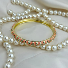 Handcrafted Heart Trellis Bangle