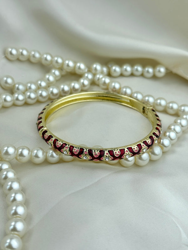 Handcrafted Heart Trellis Bangle