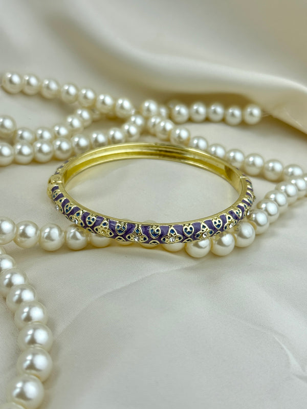 Handcrafted Heart Trellis Bangle