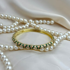 Handcrafted Heart Trellis Bangle