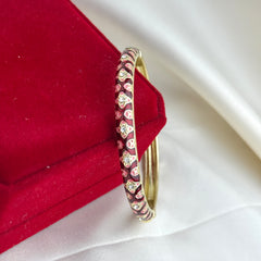 Handcrafted Heart Trellis Bangle