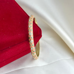 Handcrafted Heart Trellis Bangle