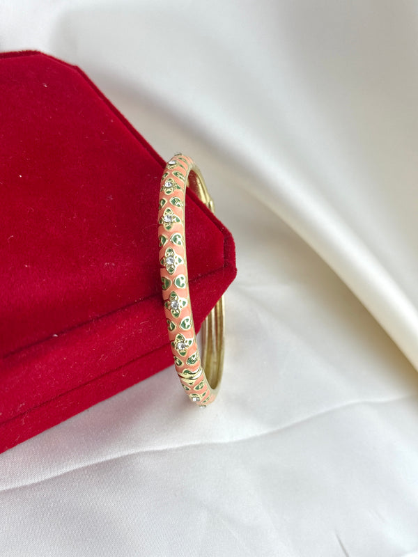Handcrafted Heart Trellis Bangle